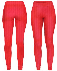 Термолеггинсы-женские красные1